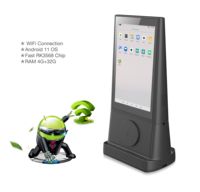 Télécommande Android pour service d'appel, lecteur de menu numérique, affichage publicitaire de table pour restaurant, commande de repas, paiement par téléphone