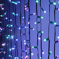 Guirlande lumineuse LED RGB à pixels de 12 mm pour décoration extérieure de vacances, étanche