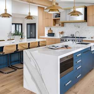 High End Latest Design Modular <b>Wooden</b> Modern Kitchen Cabinets for Apartment and Villa Use - Product Image 1