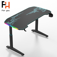 Nouvelle vente en gros table d'ordinateur de jeu d'angle table de jeu pc de style moderne