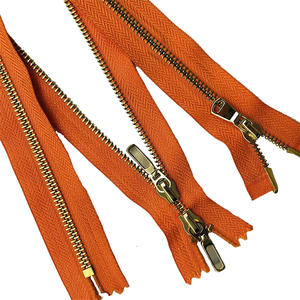 <span class=keywords><strong>Fermeture</strong></span> <span class=keywords><strong>éclair</strong></span> métallique <span class=keywords><strong>double</strong></span> tête de 9 pouces pour grands sacs, personnalisée en usine Hengda, vente en gros - Product Image 4