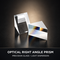 Prisme optique à angle droit, réflecteur à 90 degrés, prisme en verre K9 BK7 pour l'alignement du niveau laser, système d'imagerie, taille personnalisée
