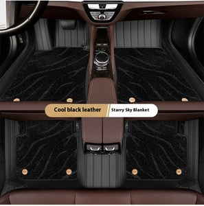 Alfombrillas personalizadas con diseño de diamantes de cuero 5D para Honda CRV Civic HRV para <span class=keywords><strong>Toyota</strong></span> Mercedes Audi-Serie de modelos de lujo - Product Image 3