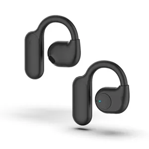 Penutup transparan Headset nirkabel olahraga penutup transparan Earphone nirkabel gigi biru gantung telinga