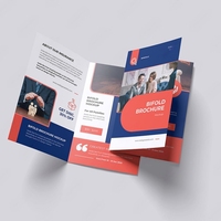 Impression de brochures, dépliants et prospectus en carton, pliage en 3 ou en 4, toutes tailles, papier couché, impression offset, pour entreprises personnelles