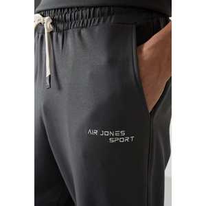 Conjunto Deportivo Haki para Hombre, Casual, Manga Corta, Transpirable, Corte Holgado, Diseño Simple para Adultos - Product Image 4