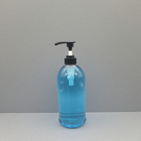 Bouteille en plastique PET transparente de 1000 ml avec pompe circulaire pour désinfectant pour les mains, savon liquide, nettoyant, emballage pour soins personnels, sérigraphie