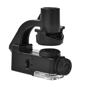 774-90x điện thoại di động Clip LED kính hiển vi in vải sứ kính hiển vi Kính lúp 90X - Product Image 3