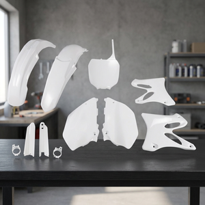 Bianco 046 Kit di plastica completa per Yamaha YZ 125 2002-2004 accessori per moto - Product Image 3