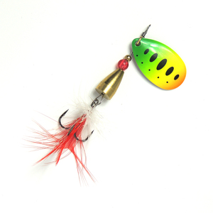 Appât artificiel DOUBLE win en métal pour hommes, leurre avec queue de coq, spinnerbait, OEM, personnalisé - Product Image 2