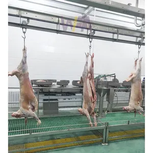 Komplette Schafschlachtlinie für lamm-Halal-Schlachthauszubehör mit Ziegenschlachtmaschine