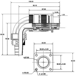Conector Circular CSP YD28-15T, Conector Eléctrico de Codo Redondo para Uso en Aviación - Product Image 4