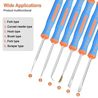 Kit d'outils de dessoudage et de soudage 6 pièces - Nettoyage de circuits imprimés, outils électroniques d'assistance thermique et de réparation