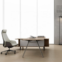 Patron directeur bureau exécutif table d'ordinateur de luxe escritorios de oficina table en bois mobilier de bureau armoire moderne