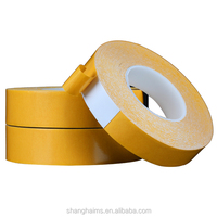 Ruban adhésif PVC double face jaune avec support de protection, forte adhérence, pour fixation de plaques signalétiques en plastique ABS, vente en gros usine