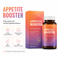 Complément alimentaire stimulant l'appétit sans OGM avec du picolinate de chrome et de l'extrait de thé vert, capsules testées en laboratoire, marque privée