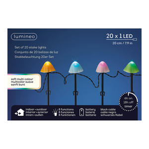 Lampada LED Multicolore da Esterno, 8 Funzioni, Ideale per Decorare Giardini, Cortili ed Eventi all'Aperto. - Product Image 1