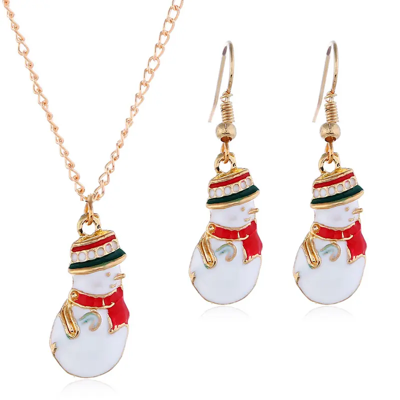 Hot Sale Earrings Jewelry Christmas Items Christmas Snowman Earrings Christmas Gifts Wholesale