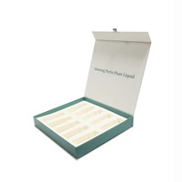 Caja de Regalo Personalizada de Lujo, Vacía, para Perfume de 50 ml, Caja de Aceite, Cartón Reciclable, Caja de Cartón para Cosméticos, con Relieve, Esponja, MOQ Bajo