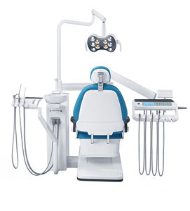 Set Riunito Odontoiatrico con Lampada Polimerizzante, Ablatore e Monitor, in Materiali Plastici e Metallici - Product Image 4