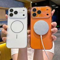 Nouvelle Coque de Téléphone Magnétique Sans Fil Antichoc pour iPhone 17 16 15 13 12 Pro Max en PC Anti-rayures