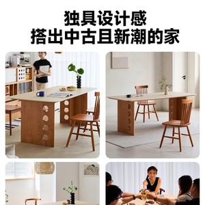 Time <b>Dining</b> <b>Table</b> 1.6m 1.8m 2.0m <b>Space</b> <b>Saving</b> Box Frame Structure <b>Dining</b> Room Set - Product Image 5
