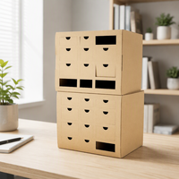 Boîte en carton ondulé multi-compartiments sur mesure, emballage en carton empilable avec impression personnalisée pour divers produits