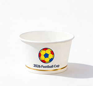 Bols en papier jetables Coupe de football 2026, parfaits pour les fournitures de fête et le service alimentaire le jour du match, saladier en papier kraft - Product Image 2