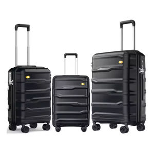 MGOB 20 24 28 인치 수하물 듀얼 스피너 휠 체크 가방 TSA 잠금 경량 내구성 PP 수하물 세트 - Product Image 1