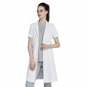 Blouse de laboratoire à manches longues unisexe OEM vêtements médicaux pour médecins et infirmières ensemble de gommage de salon de beauté uniformes d'hôpital - Product Image 5