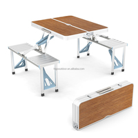 Nouvelles chaises et table pliantes en aluminium pour pique-nique, barbecue, plage, parc, voiture, événements, camping, repas en plein air