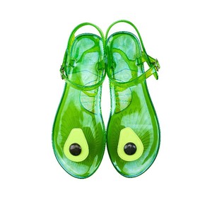 Verano nuevo Fancy Lady Fruit Flat Slip on Sandals Mujeres Outwear Beach PVC Jelly Shoes - Product Image 6