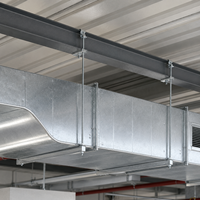 Support de poutre à tige filetée en acier inoxydable, pince en G pour tuyau, installation facile, pour conduite d'irrigation, école, hôpital, gymnase, sous-sol