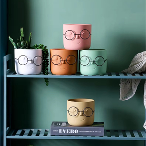 Vasi <span class=keywords><strong>per</strong></span> <span class=keywords><strong>Piante</strong></span> Succulente a Forma di Viso in Stile Nordico, Portafiori in Ceramica <span class=keywords><strong>per</strong></span> Decorazione Casa - Product Image 3