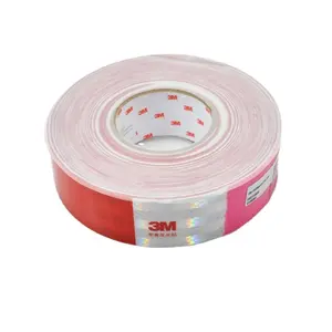 Groothandelsprijs Rood En Wit Reflecterende Sticker, Reflector Tape, Dot C2 Reflecterende Tape Voor Vrachtwagen