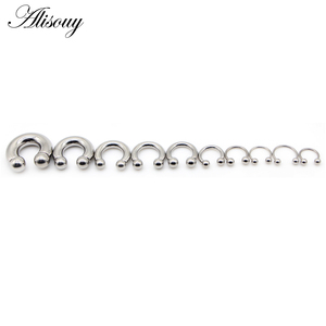 Alisouy 1 Pieza Anillo Grande para Nariz con Bola Cautiva, Expansor de Oreja, Calibre Grande, Piercing <span class=keywords><strong>Genital</strong></span> Masculino BCR, Argolla, Joyería Corporal - Product Image 4