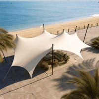 Tente extensible paysagère à installation rapide avec ouvertures de ventilation pour les patios de restaurants