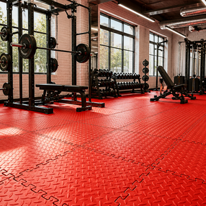 Dalles de <span class=keywords><strong>sol</strong></span> de garage en PVC emboîtables de 5 mm, robustes, antidérapantes, à motif diamant, pour atelier, design graphique - Product Image 3