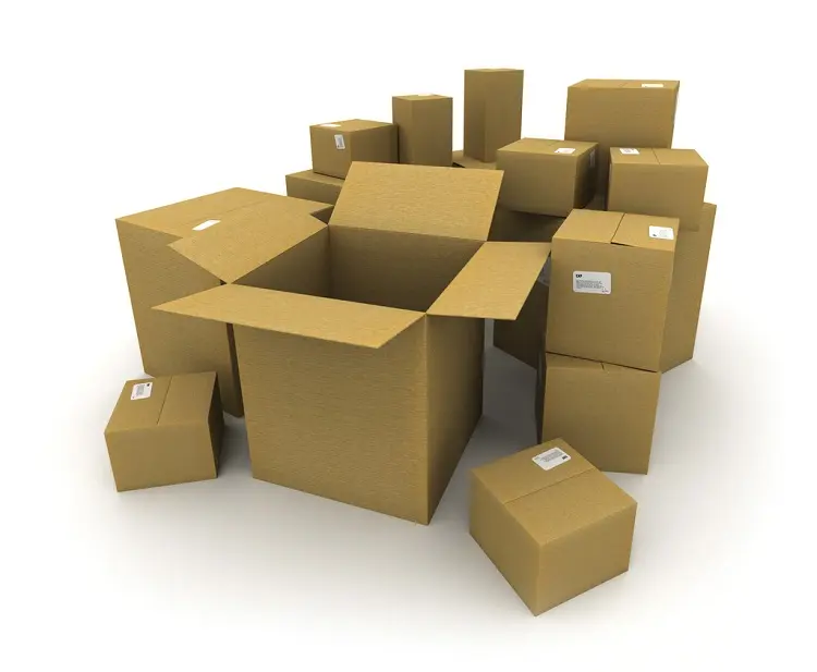 Kotak pengiriman besar ramah lingkungan karton besar kotak pengiriman kardus kemasan kilat 5 lapis