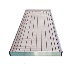 Table d'inondation 4x8 à marée basse avec bancs roulants Plateau d'inondation en plastique - Product Image 1