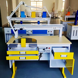 Equipo de Laboratorio Dental de Acero, Diseño Moderno, Banco de Trabajo de Grado Hospitalario para Clínica Dental, Estación de Trabajo Dental Individual de 1.2 m - Product Image 2