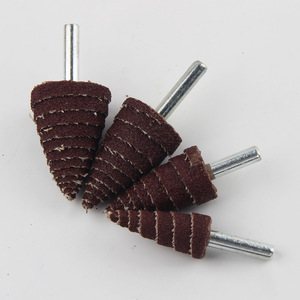 Cabezales de Pulido Espirales Cónicos con Vástago, Impulsores Abrasivos Metálicos con Vástago Puntiagudo para Pulido y Rectificado - Product Image 4