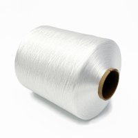 En stock, fil à broder en rayonne 300D/1 blanc, fil doux pour la couture, dentelle pour robe de mariée
