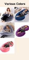 Oreiller de grossesse personnalisé en minky pour dormeurs latéraux, allaitement et maternité, pour femmes enceintes