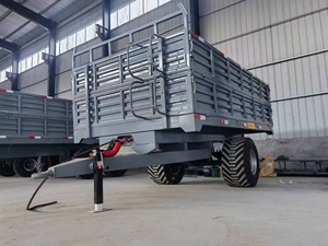 Rimorchio Agricolo di Alta Qualità a 4 Ruote da 3-10 Tonnellate, Rimorchio per Trattore con Cassone Ribaltabile Idraulico a 2 Ruote, Rimorchio Agricolo Trainato - Product Image 2