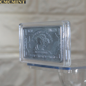 出售旧硬币1盎司。999铅水牛棒，带塑料盒包装 - Product Image 4