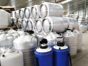 安全で便利な圧力容器が付いている高容量のpromed YDS-35-125液体窒素タンク - Product Image 5