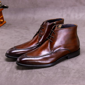 Botas Chelsea de Tobillo para Hombre con Forro de PU, Estilo Retro Británico, Cierre sin Cordones, Exclusivas para Otoño - Product Image 3