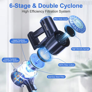 <span class=keywords><strong>Prettycare</strong></span> W400 <span class=keywords><strong>aspiradora</strong></span> de barra inalámbrica de filtración HEPA alimentada por batería, luces LED, uso en seco, hogar, Hotel, Coche - Product Image 2