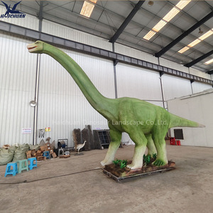 Grand dinosaure animatronique de 10 mètres de long, type Brachiosaurus, avec fonction de pulvérisation d'eau, pour parcs aquatiques extérieurs - Product Image 3